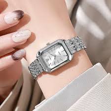 New Foreign Trade Women's Watch, Fashionable and Simple Square Quartz Watch for Female Students