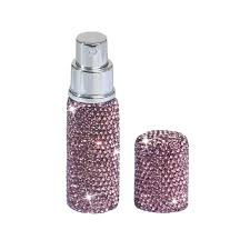 10ml Portable Perfume Spray Bottle Rhinestone Inlaid Refillable Leakproof Travel Mini Cosmetics Sub Bottle Container Wholesa