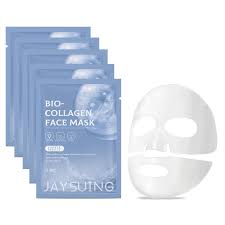 4pcs Bio-Collagen Real Deep Mask Pack Hydrating & Firming Facial Sheet Masks with Collagen, Hyaluronic Acid & Nicotinamide Moisturizing & Invigorating for All Skin Types(1pc/4pcs/8pcs)