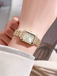 New Foreign Trade Women's Watch, Fashionable and Simple Square Quartz Watch for Female Students